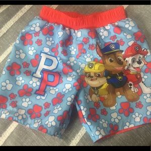 Nickelodeon boys Paw Patrol bathing suit shorts